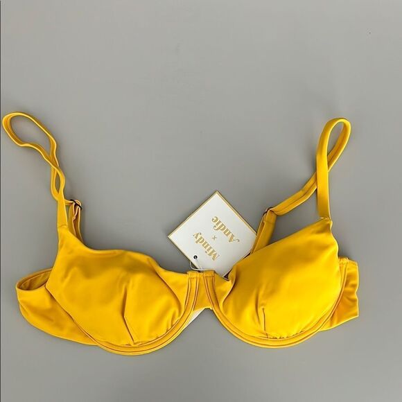 NWT Andie X Mindy The Bermuda Top in Daffodil Size S - Picture 3 of 11